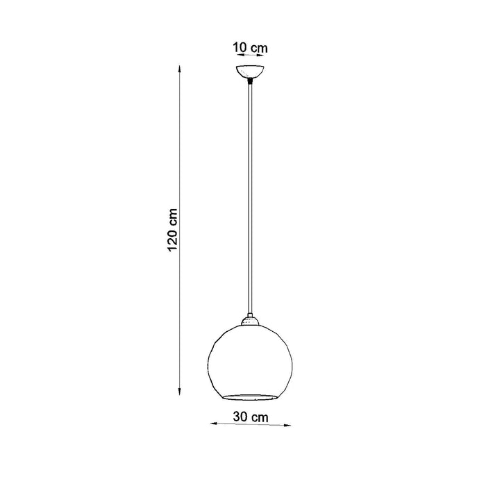 SOLLUX SL.0248 Lámpara Colgante BALL Transparente
