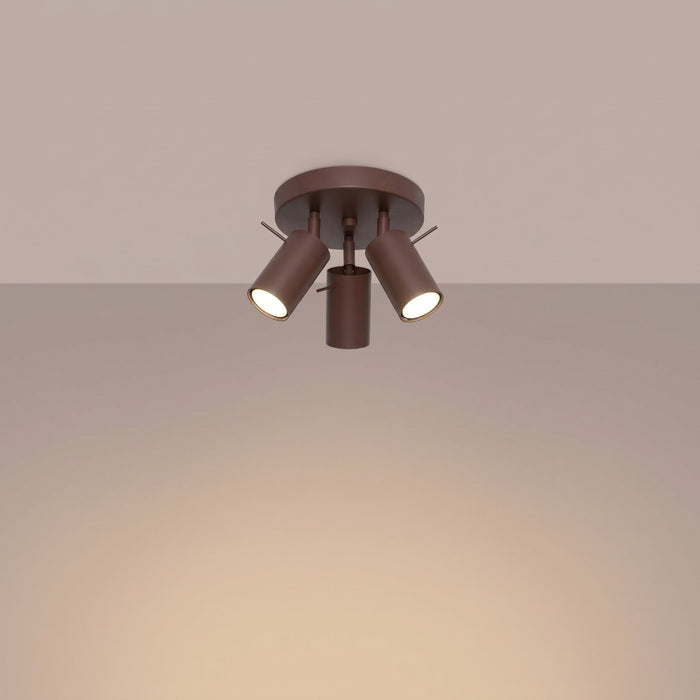 SOLLUX SL.2198 Plafón RING 3P marrón