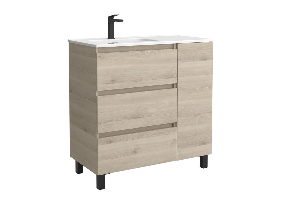 SALGAR 117495 BEQUIA PLUS Mueble de Baño 1 poza Porcelana 110cm Natural