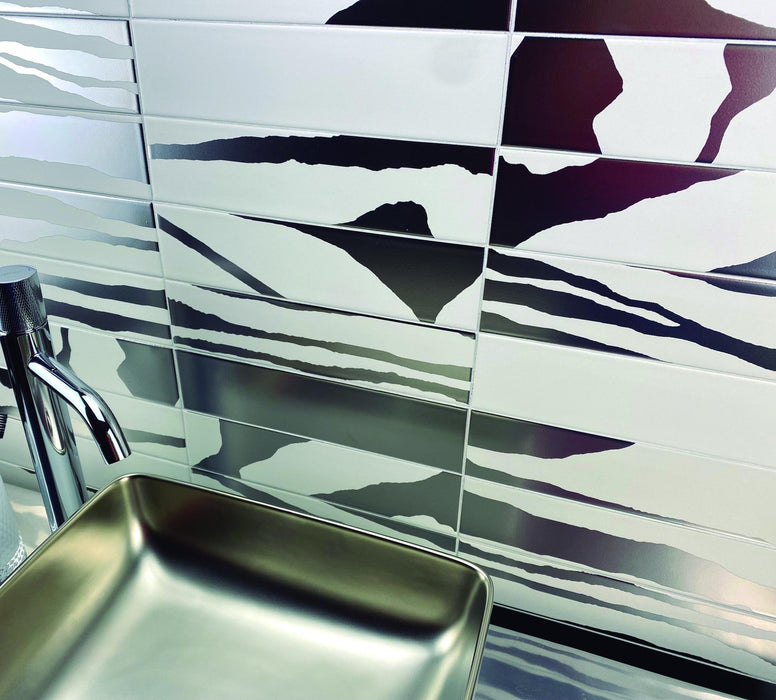 DUNE 188726 SAVANNAH WHITE&SILVER Lavabo Sobre Encimera 36.5X36.5X13