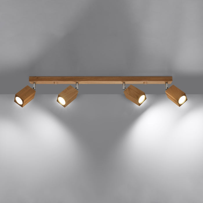 SOLLUX SL.1038 Lámpara de Techo KEKE 4 Roble