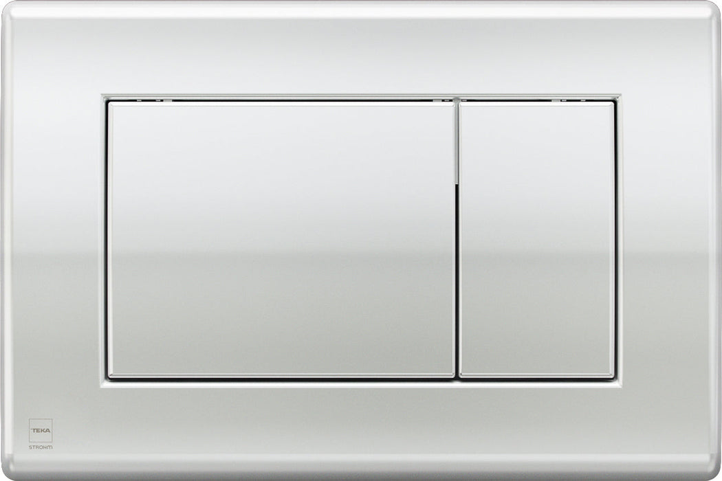 STROHM TEKA PACK DESSIN Inodoro Suspendido Rimless Pulsador Cromo