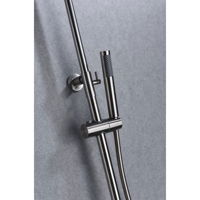 IMEX BTK017/AC MOSCU Grifo Termostático Conjunto de Ducha Telescópico Acero