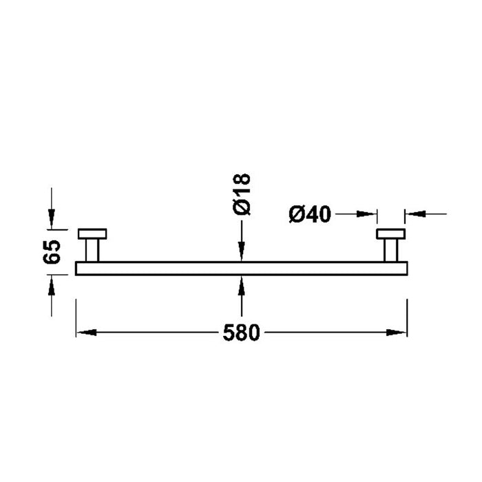TRES 16123602KMB ACCESORIOS Toallero Color Negro Bronce