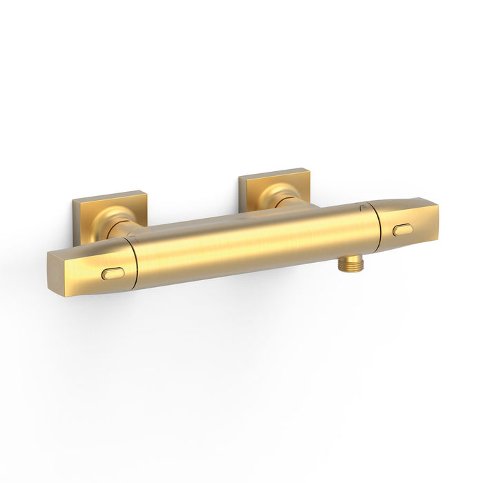 TRES 19016405OM OVER-WALL Thermostatic Wall-Mounted Faucet Over-Wall Shower Matte Gold Color 24K
