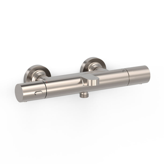 TRES 19017402AC OVER-WALL Over-Wall Thermostatic Wall Mixer Over-Wall Bathtub and Shower Steel Color