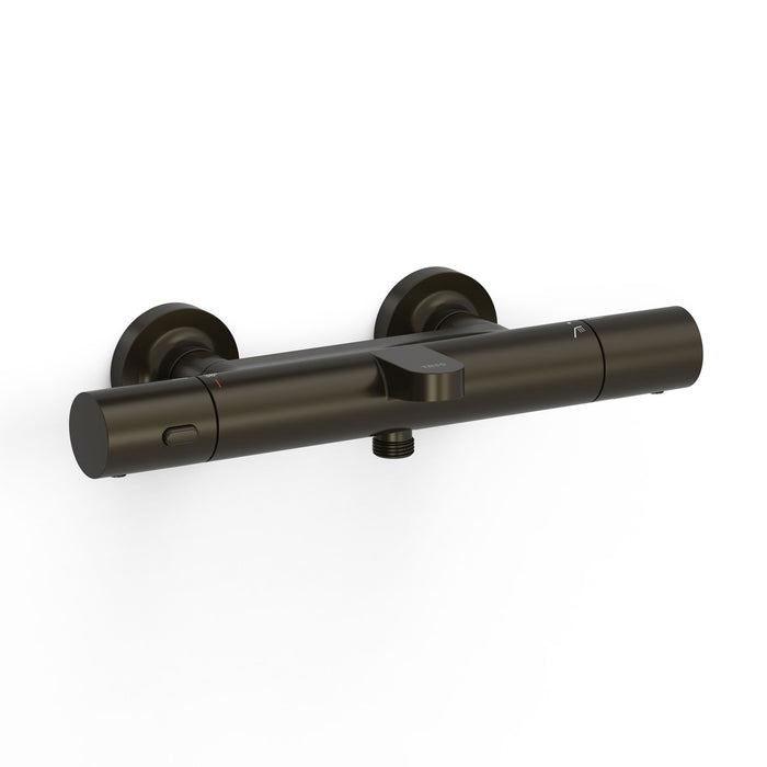 TRES 19017402KMB OVER-WALL Thermostatic Wall-Mounted Faucet Over-Wall Bathtub and Shower Black Bronze Color