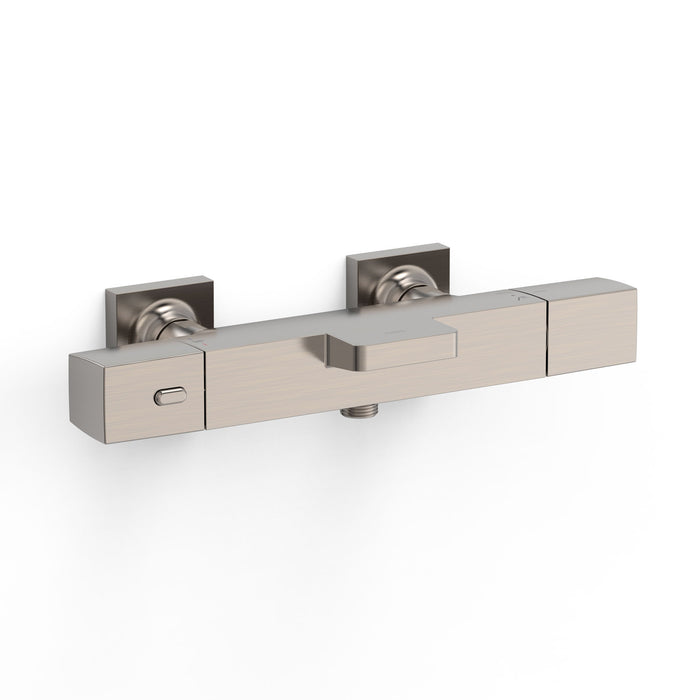 TRES 19017406AC OVER-WALL Over-Wall Thermostatic Wall Mixer Over-Wall Bathtub and Shower Steel Color