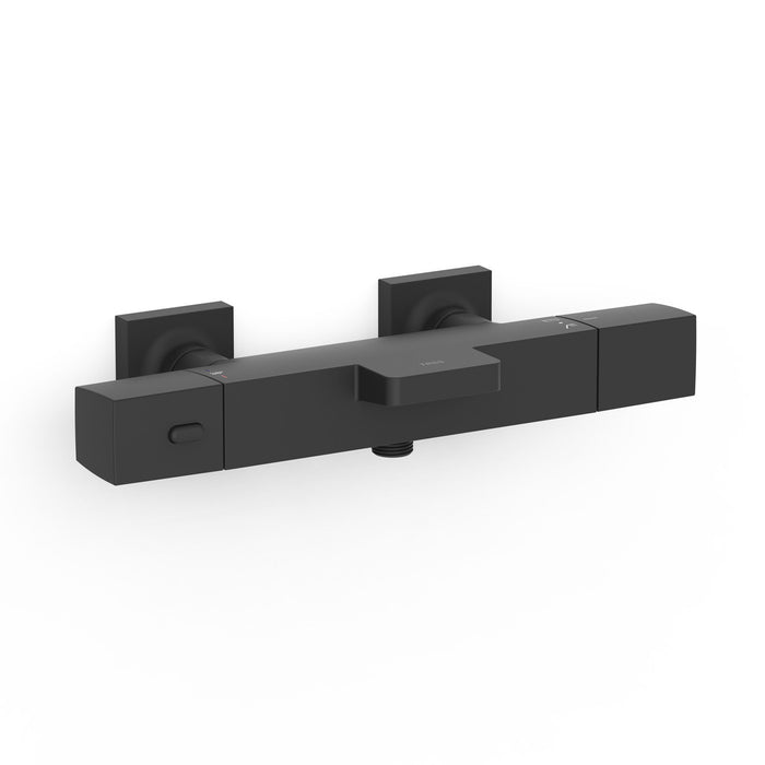TRES 19017406NM OVER-WALL Wall Thermostatic Faucet Over-Wall Bathtub and Shower Matte Black Color