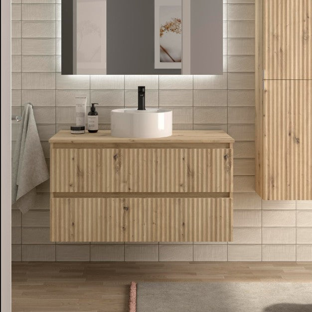 SALGAR KIRA Mueble+Lavabo LISBOA Color Roble