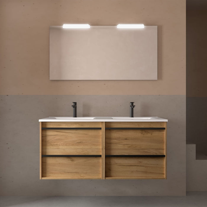 SALGAR 104837 ATTILA Conjunto Mueble de Baño Completo 120 Color Roble África