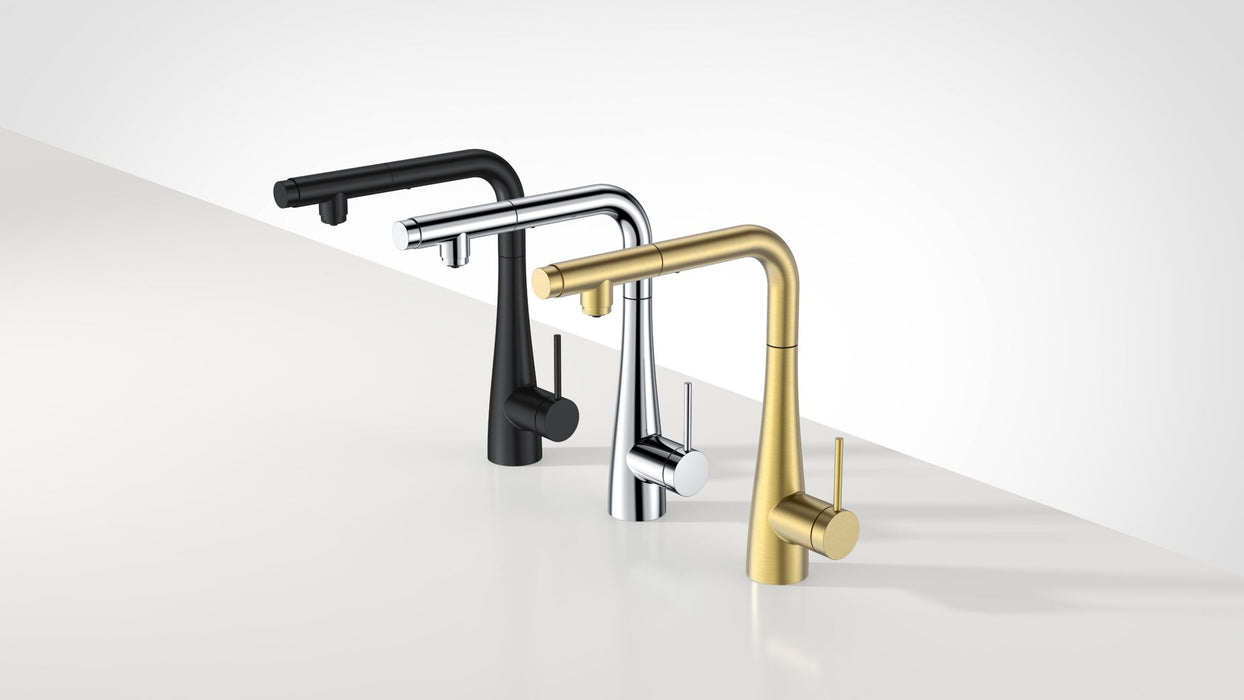 IMEX GOS005/OC SPLIT Kitchen Faucet Osmosis Pull-Out Brushed Gold Color