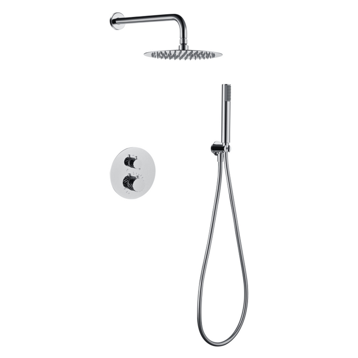 IMEX GTP063 BLESS-PALAU Conjunto Grifería Termostatica Empotrada Cromo