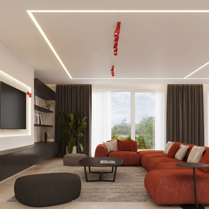 SOLLUX SL.2189 Aplique de pared RING rojo