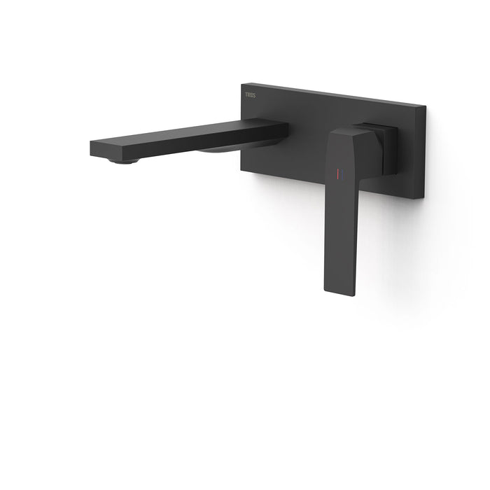 TRES 20230031NM SLIM Pieza Vista para Cuerpo Empotrado De Lavabo Color Negro Mate
