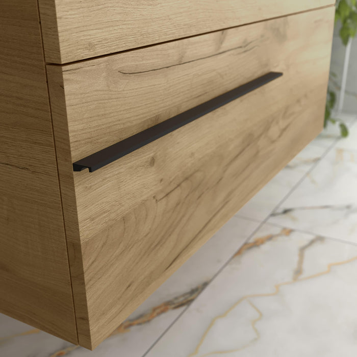 SALGAR 116083 YARA Mueble de Baño 2 pozas Porcelana 120cm Roble