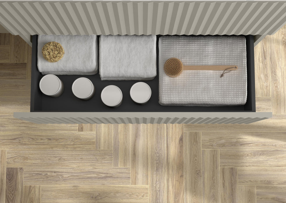 SALGAR KIRA Mueble+Lavabo IBON Color Gris Mate