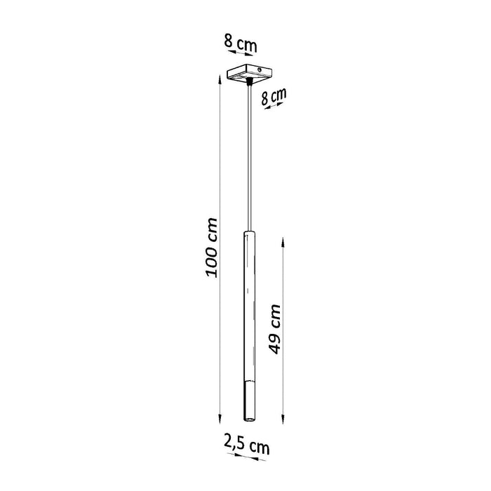 SOLLUX SL.0885 Lámpara Colgante MOZAICA 1 Negro Cromo
