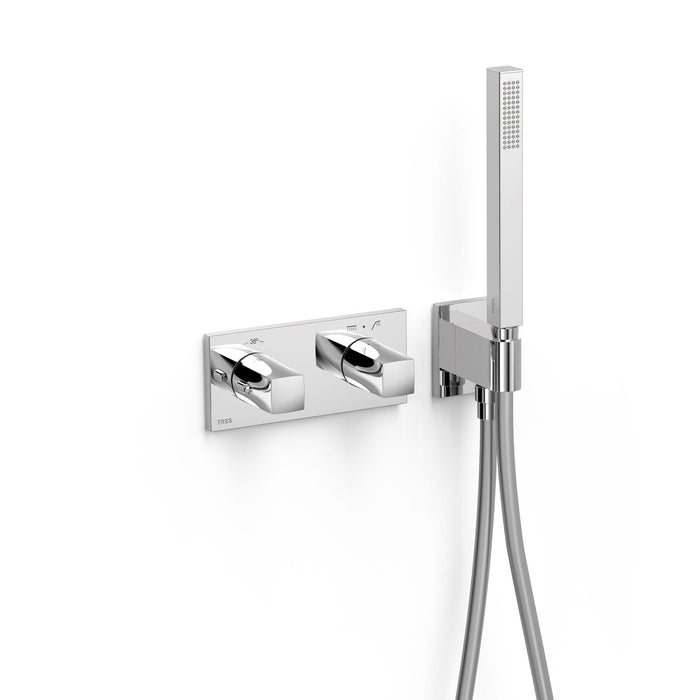 TRES 30725201 B-SYSTEM Built-in 2-Way Thermostatic Faucet Chrome Color