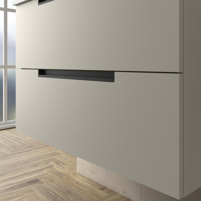 SALGAR 122009 LENI Mueble+Lavabo LISBOA 2 Senos 120cm Gris Mate