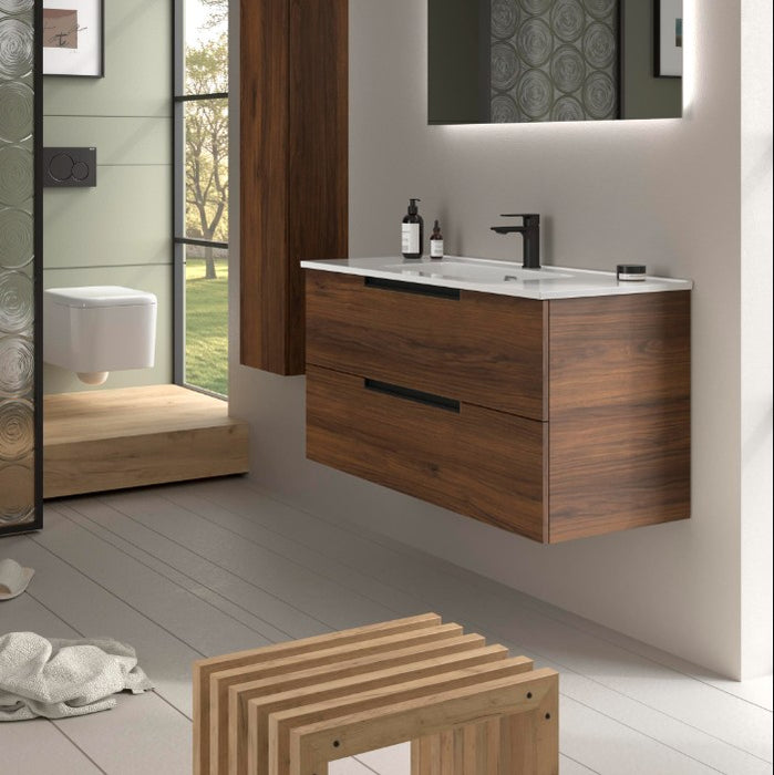 SALGAR LENI Mueble+Lavabo IBON Color Nogal