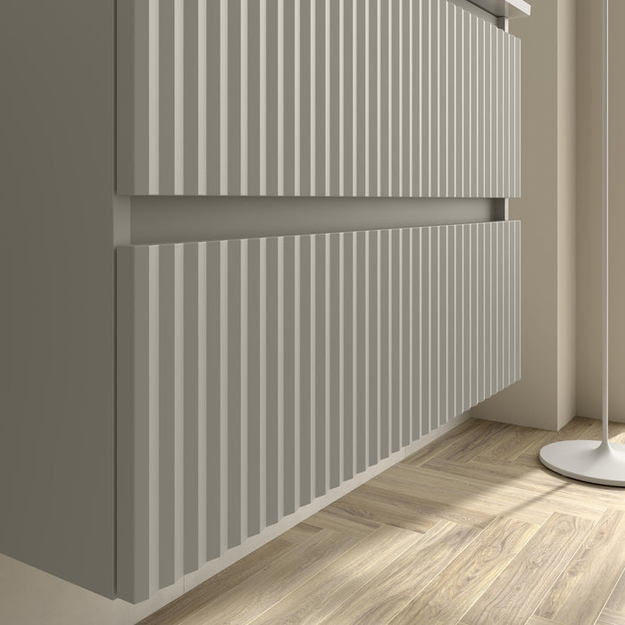 SALGAR KIRA Mueble+Lavabo LISBOA Color Gris Mate