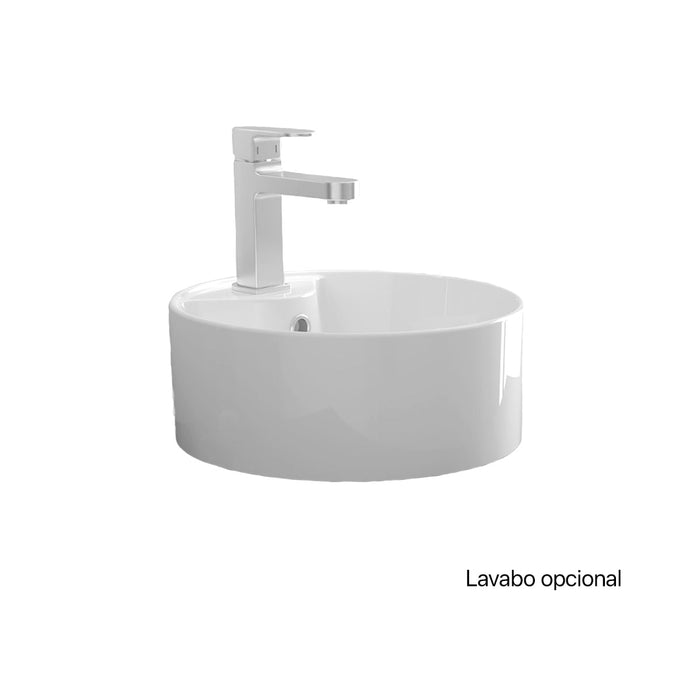 SALGAR 105578 NOJA Mueble de Baño con Tapa Encimera 4 Puertas 140 cm Color Nogal Maya