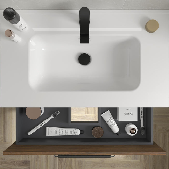 SALGAR 121800 RUNA Mueble+Lavabo IBON 120cm Nogal
