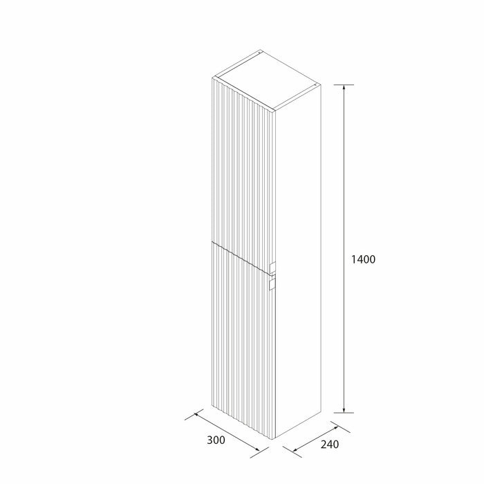 SALGAR 122025 KIRA Columna de baño 30cm Roble