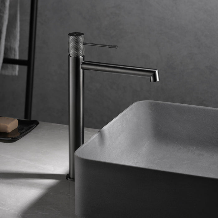 IMEX BDD038-3BGM LINE Tall Sink Faucet Black Gun Metal Metal