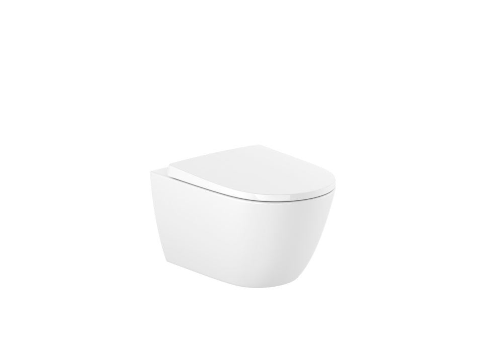 ROCA ONA Inodoro Rimless Suspendido 530 mm Con Asiento Blanco Mate