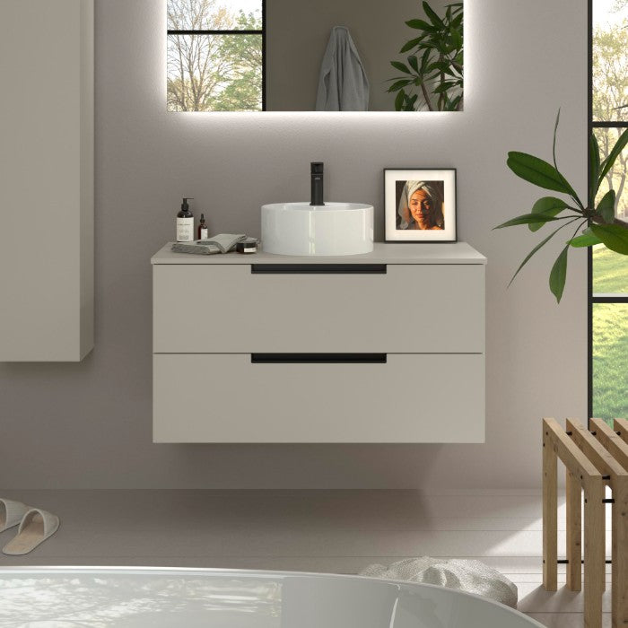SALGAR LENI Mueble+Lavabo LISBOA Color Gris Mate