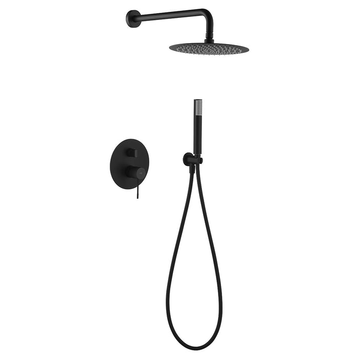 IMEX GPD038/NG LINE Conjunto de Ducha Empotrado Monomando Negro Mate