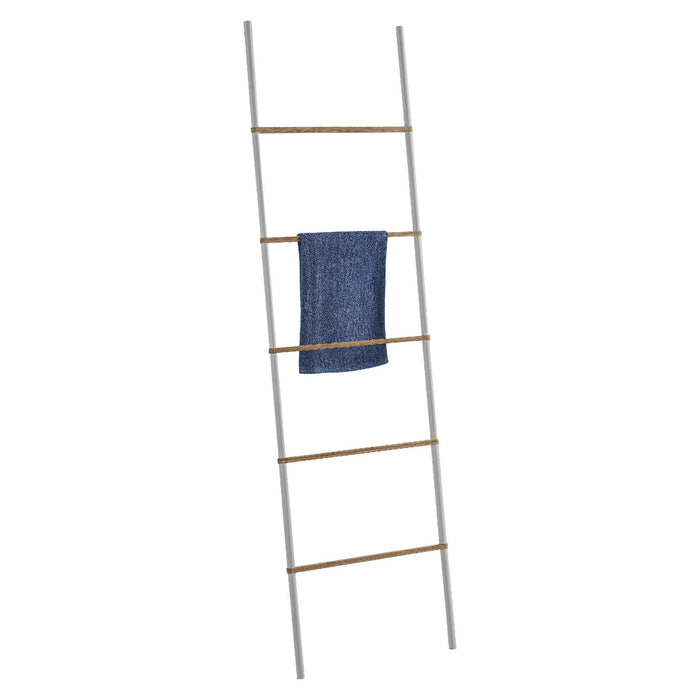 GEDY 30314000000 KENTA Toallero y Columna de Pie Blanco Mate-Natural