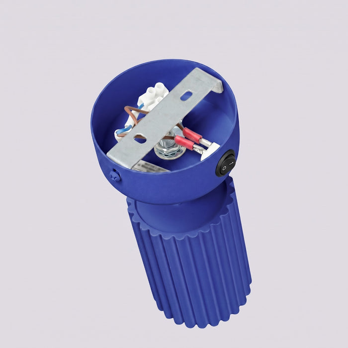 SOLLUX SL.2319 Aplique de pared KARBON ultramarino con interruptor