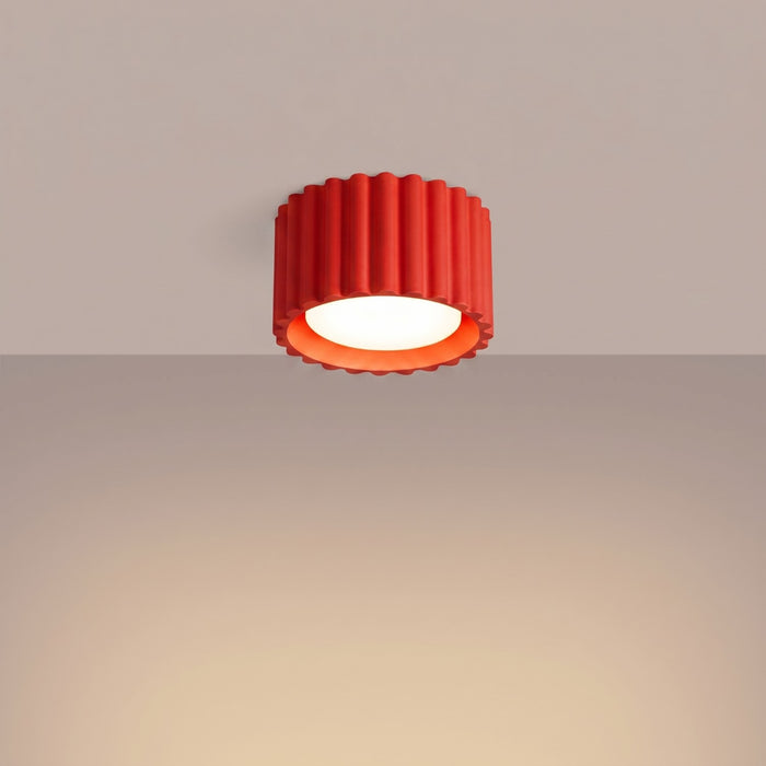 SOLLUX SL.2421 Plafón AURA 1 rojo Gx53