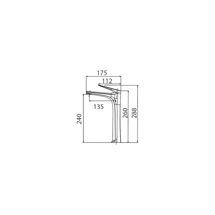 IMEX BDD055-3AC DELOS Monomando Lavabo Alto (Acero S316)