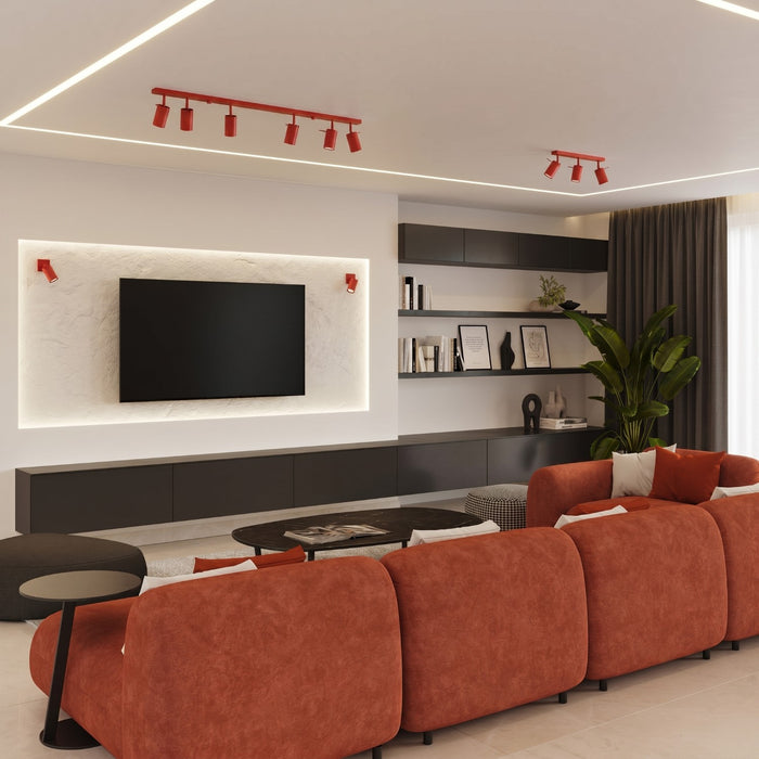 SOLLUX SL.2189 Aplique de pared RING rojo