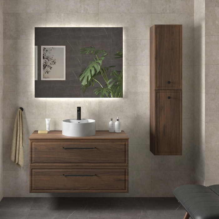 SALGAR RUNA Mueble+Lavabo LISBOA Color Nogal