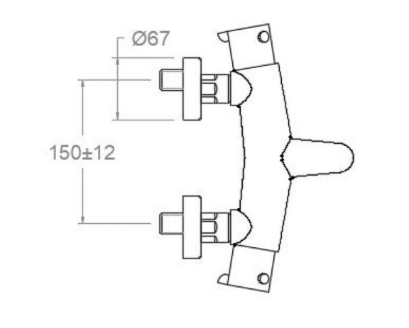RAMONSOLER 3339S TERMODRAKO Thermostatic Bathtub Faucet Without Equipment