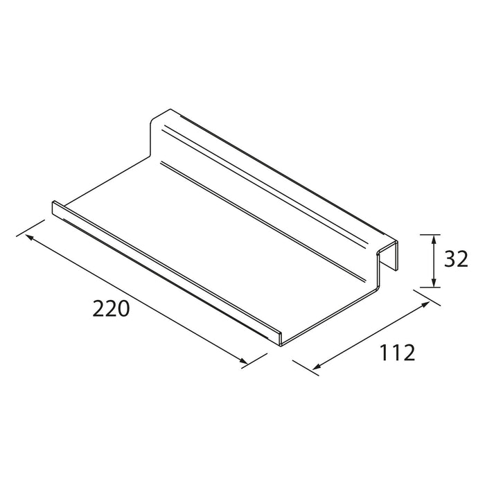 SALGAR 97666 LLOYD Estante Negro Mate