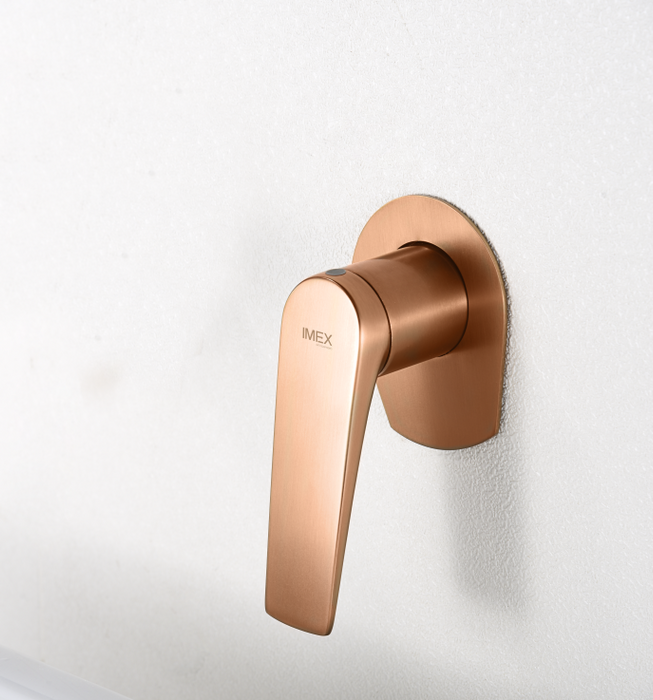 IMEX GLD055/ORC DELOS Monomando Empotrado Lavabo Oro Rosa Cepillado