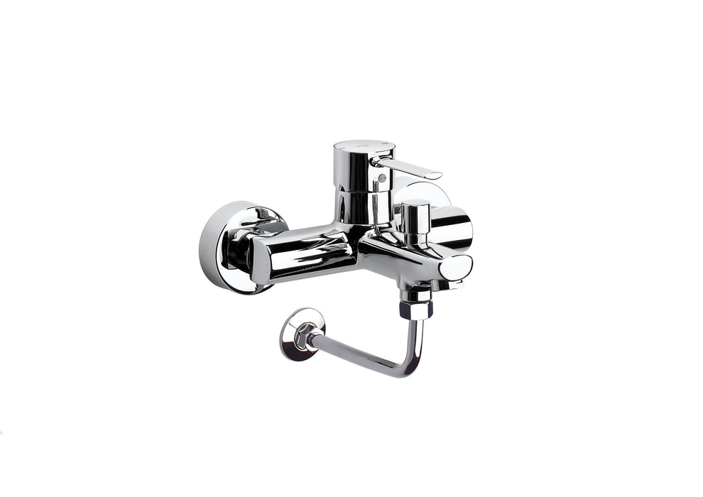 ROCA A5A1760C00 TARGA Grifo Monomando Baño/Ducha con Codo Cromo