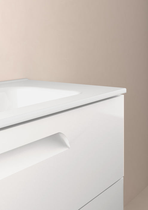 ROYO C0072618 VITALE Conjunto Mueble de Baño Completo 120 cm 6 Cajones Blanco Brillo