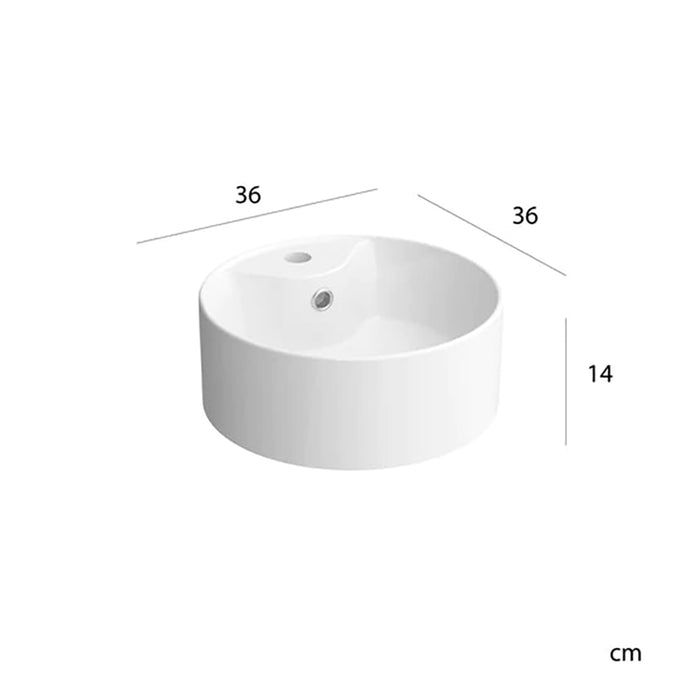 SALGAR BEQUIA Mueble de Baño con Lavabo de Posar y Encimera 2 Cajones 1 Puerta Reversible Roble África