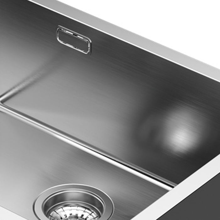 LLAVISAN L507344 ABSOLUT Fregadero de Cocina Rectangular 50x40 cm Acero Inox Cepillado