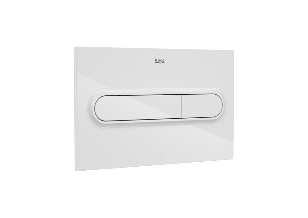 ROCA PACK HALL+DUPLO Inodoro Suspendido Rimless Pulsador Blanco