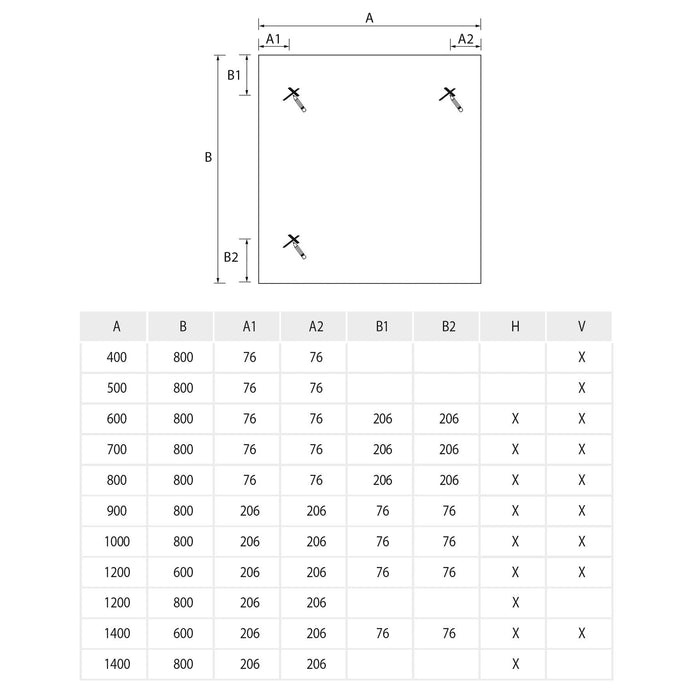 SALGAR SENA Espejo Rectangular