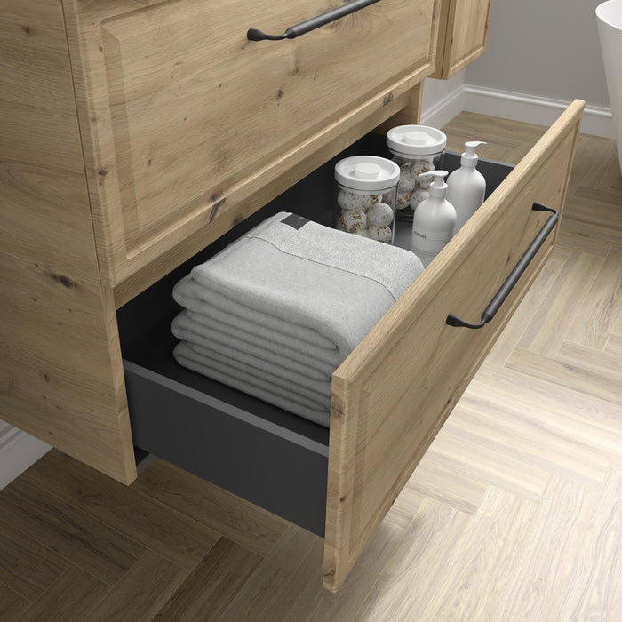 SALGAR 121803 RUNA Mueble+Lavabo TOSCANA 140cm Roble