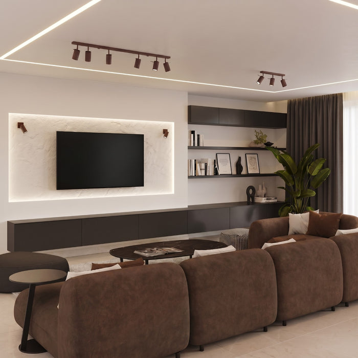 SOLLUX SL.2195 Aplique de pared RING marrón